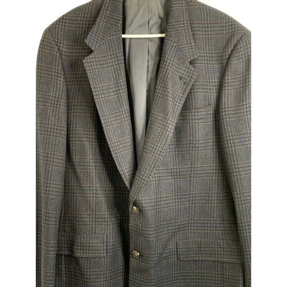 Hart Schaffner Marx for Nordstrom Mens Plaid Wool Blazer 44XL VTG EUC 7024 - Picture 3 of 15